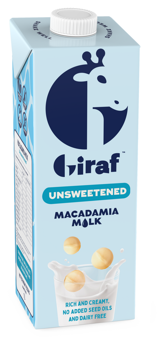 Macadamia Drink Unsweetened: Pack of  6 x 1 litre